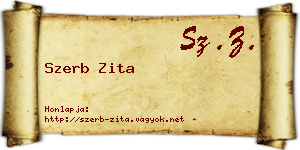 Szerb Zita névjegykártya